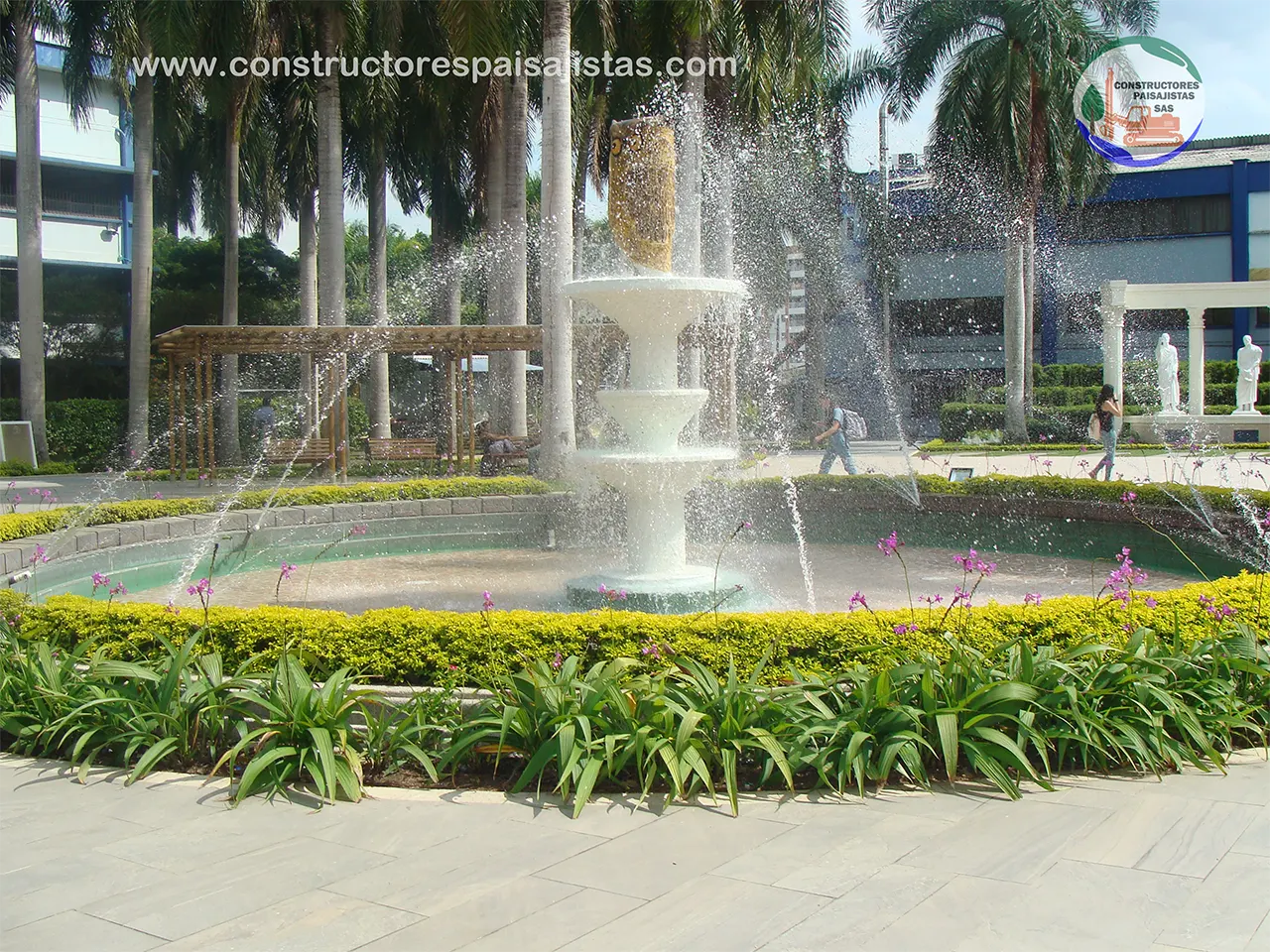 construcción de fuentes de agua