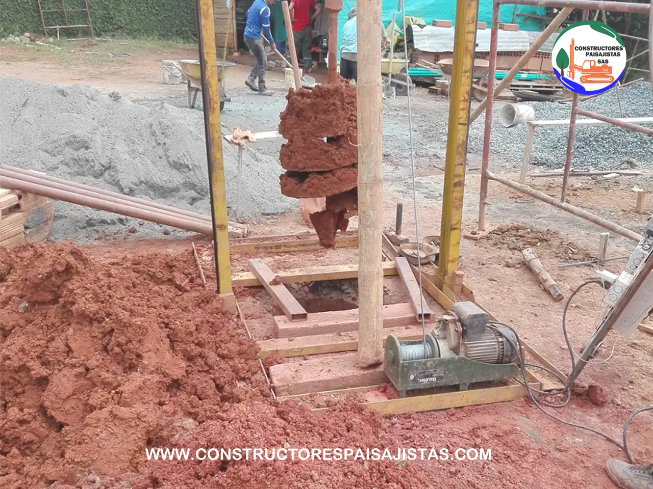 construcción de pilotes